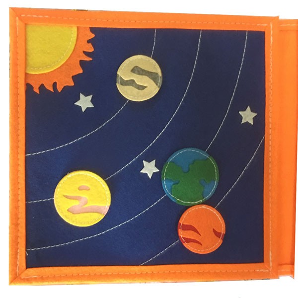 Sách vải hệ mặt trời- dành cho bé mầm non từ 1 – 6 tuổi | sách vải xuất khẩu