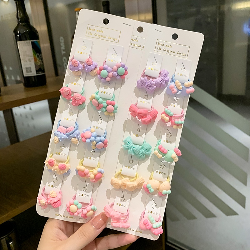 Set 40 Dây Buộc Tóc Phong Cách Hàn Quốc Dễ Thương Thời Trang Cho Bé Gái
