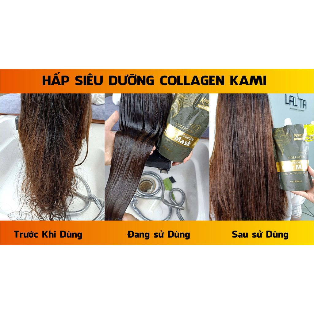 [SIÊU RẺ] Dầu hấp tóc collagen siêu dưỡng hương nước hoa KAMI chính hãng-500ml | BigBuy360 - bigbuy360.vn