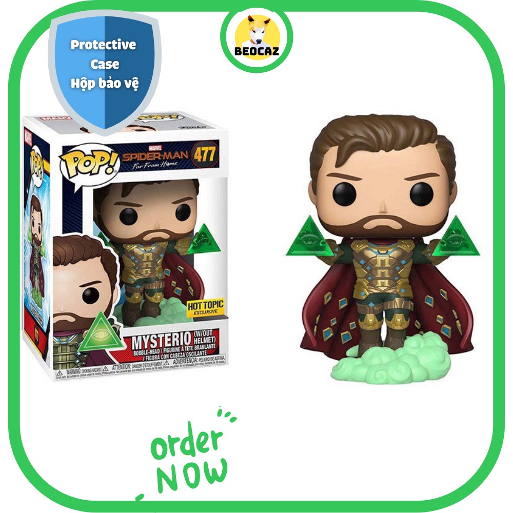 [Ship Hỏa Tốc] [Tặng Hộp Bảo Vệ] [Chính hãng] Mô hình Funko Pop nhân vật Mysterio phim Spider Man Người nhện xa nhà 477