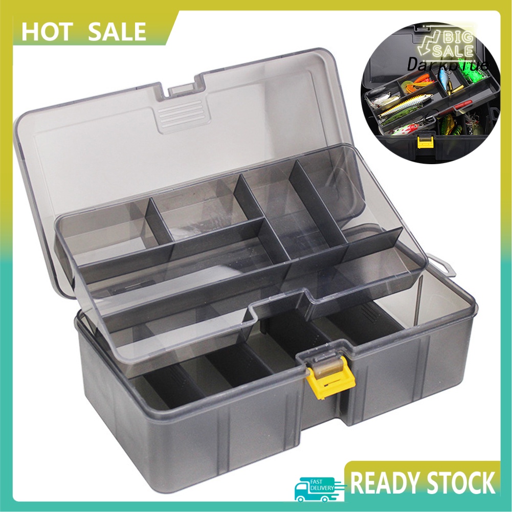 Hộp Đựng Mồi Câu Cá Bằng Nhựa Hai Tầng Chống Thấm Nước Ốp