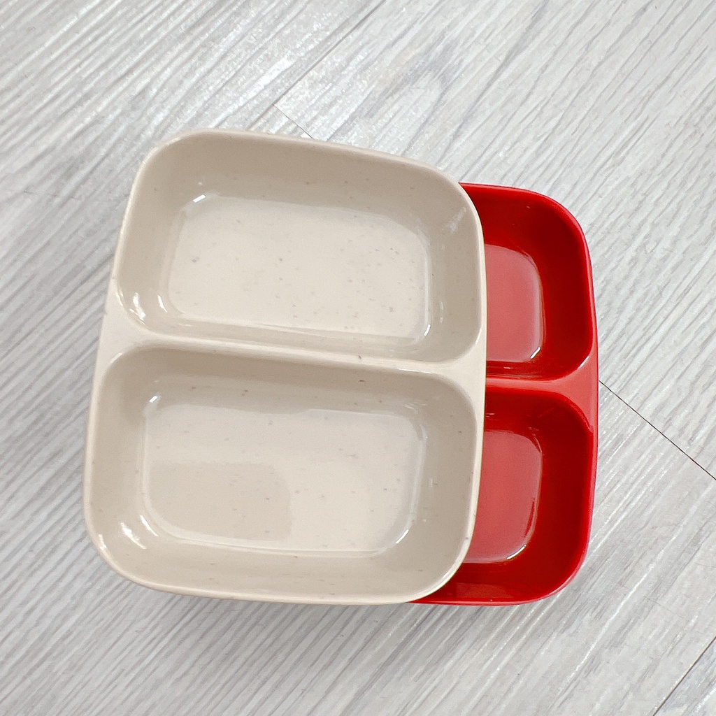 Chén Nước Chấm 2 Ngăn Nhựa Melamine Cao Cấp FATACO