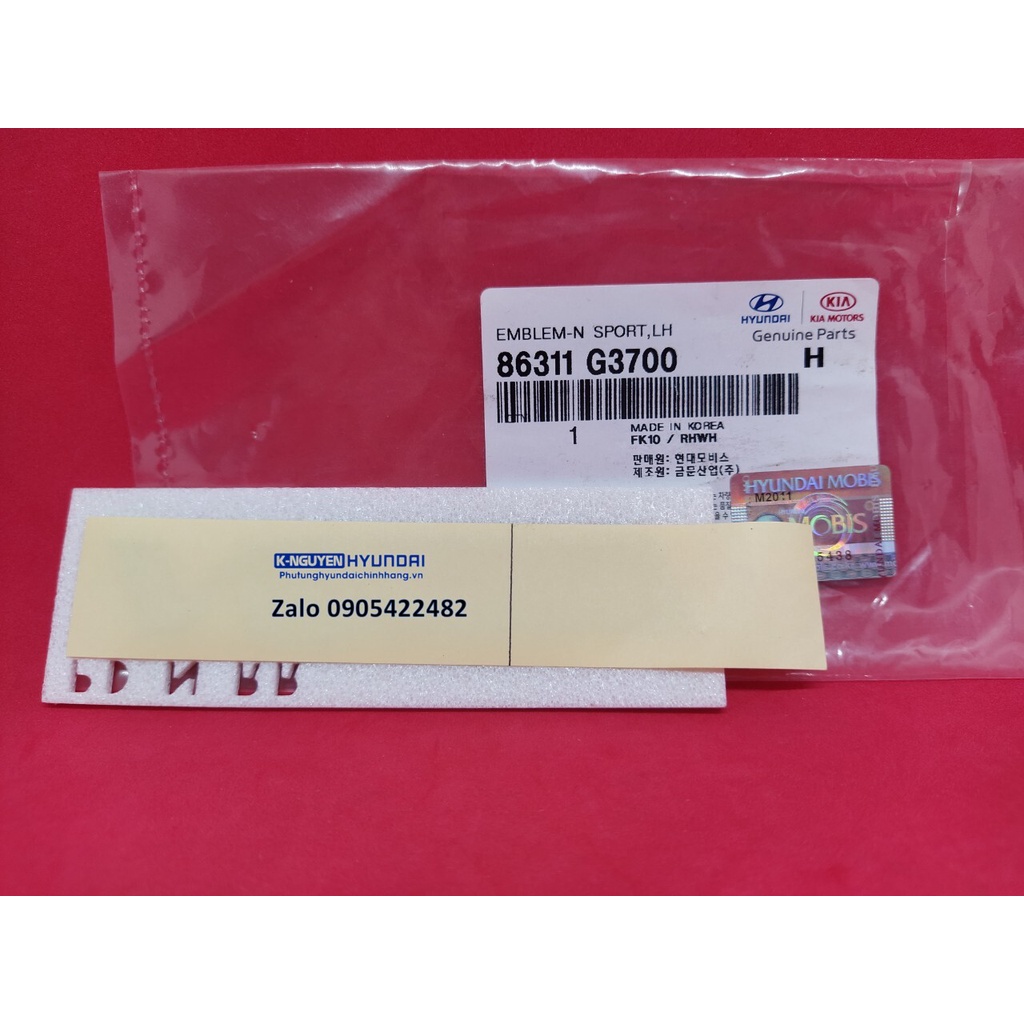 Logo chữ "Nline" dán xe Hyundai - Mã số: 86311G3700