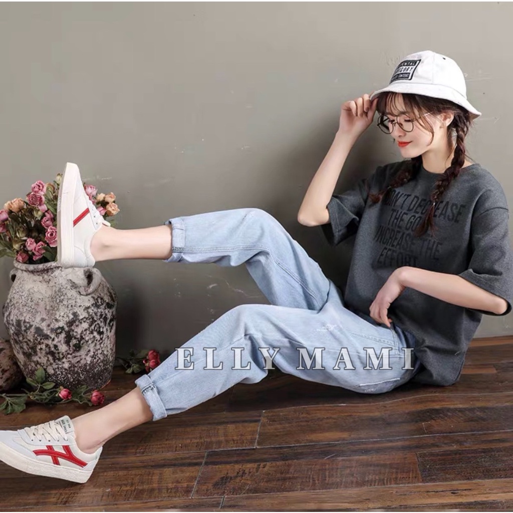 ( 40kg - 95kg ) Quần Bầu , Bigsize Jean Baggy Form Dễ Mặc Thoải Mái Suốt Thai Kì &amp; Sau Sinh Thiết Kế Cao Cấp