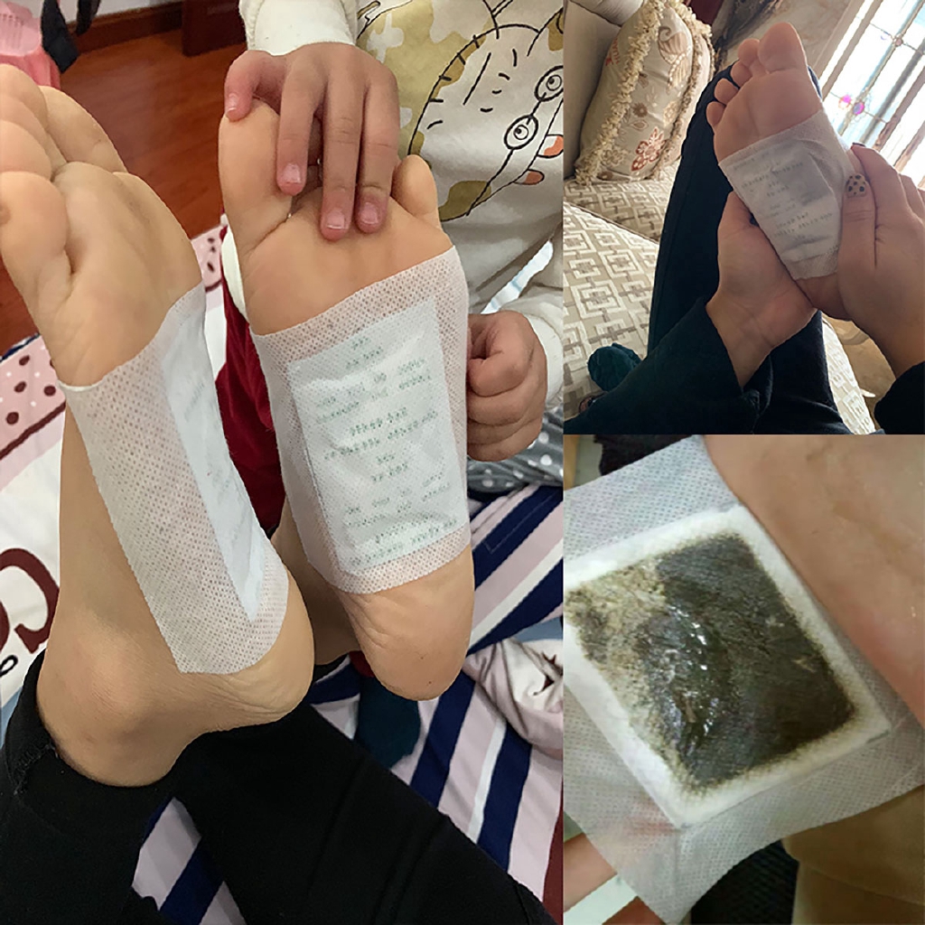 Bộ 2 miếng dán lòng bàn chân có mùi thảo dược thải độc làm sạch sâu