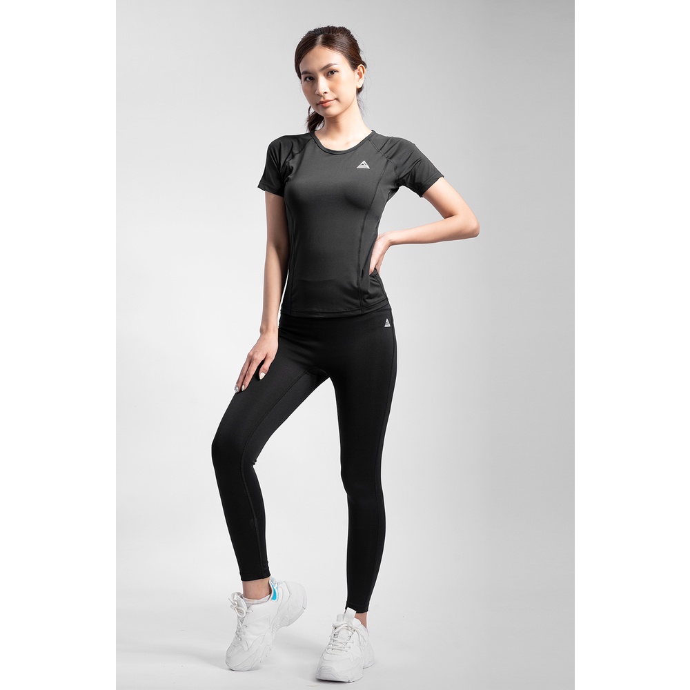 Bộ thể thao nữ Fitme áo thun tập gym Sigma form body tay ngắn, quần legging dài cạp cao tôn dáng