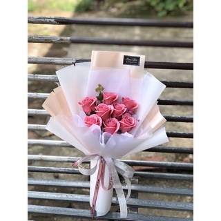 Hoa sáp 8 bông loại 4 lớp FG8822