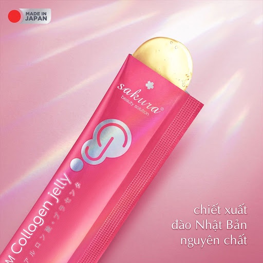 Thạch collagen chống lão hóa, dưỡng sáng da Sakura Premium Collagen Jelly