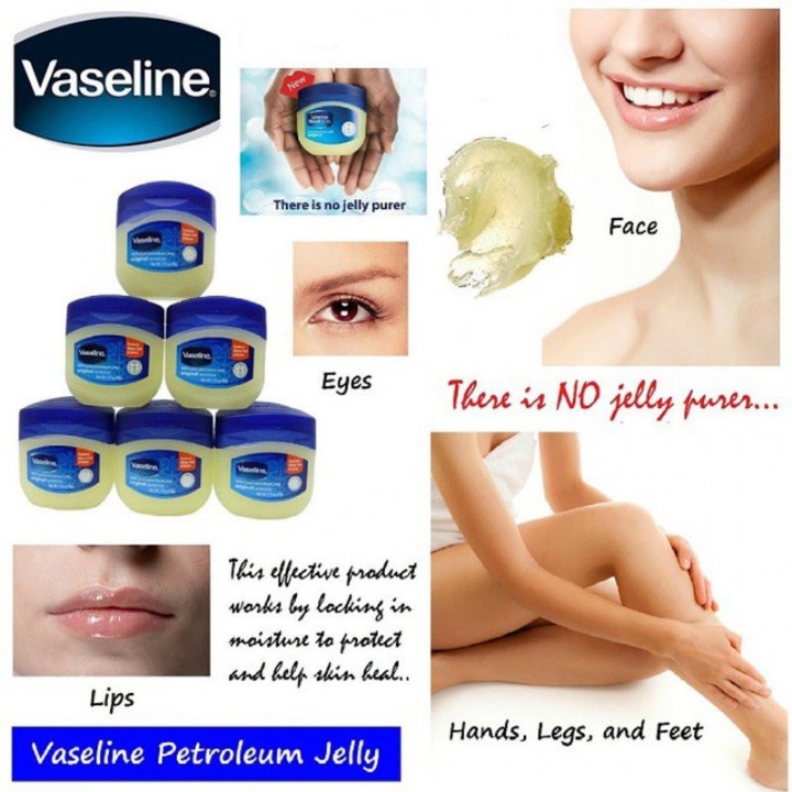 Sáp dưỡng ẩm Vaseline Pure Petrolium Jelly Mỹ 49g