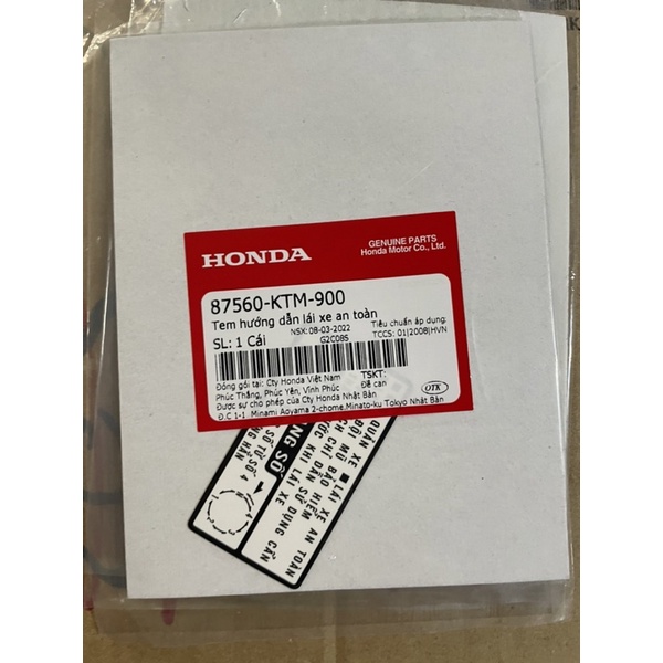 combo tem thông số wave 100 honda việt nam