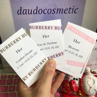 [ vial ] Nước hoa Burberry Her EDP - Her Blossom EDT - Her London Dream 1.5ml