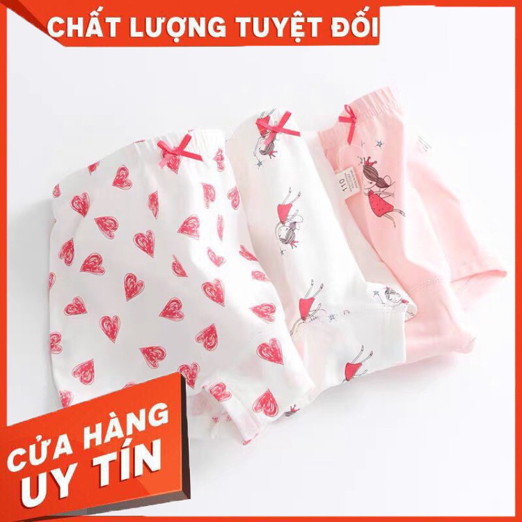 Quần Chip Bé Gái TeenGo Mẫu mới 2020 Cotton mềm mịn thoáng mát an toàn cho bé, Hình in bền đẹp, Hàng Xuất Âu Mỹ,1 set 3c