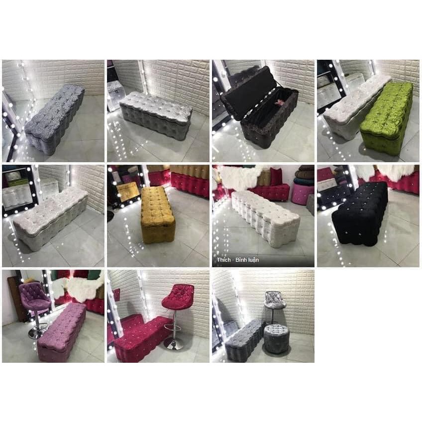 Ghế hộp đa năng nắp đóng mở. dài 1m, ghế chờ sofa
