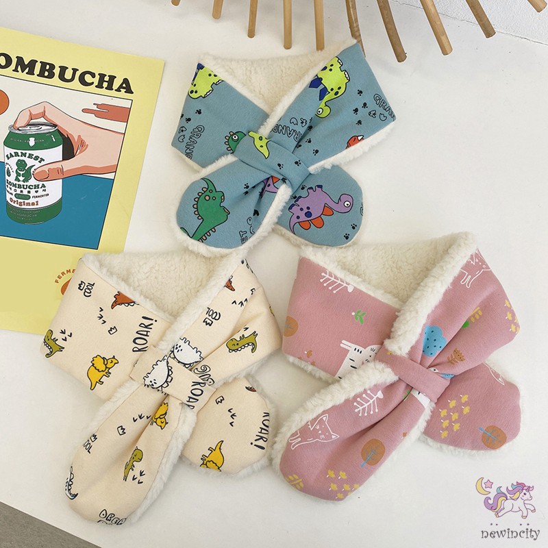 Khăn Choàng Lông Giữ Ấm Phong Cách Hàn Quốc Cho Bé