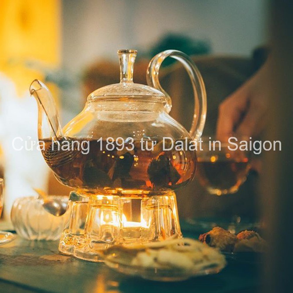 Trà Olong Đà Lạt 1893 hủ thủy tinh cao cấp 80gr, trà ngon uống mỗi ngày