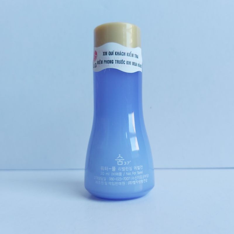 Cặp nước hoa hồng và sữa dưỡng sum xanh Cấp nước, giảm mụn, se khít chân lông - Sum37 water full 20ml | BigBuy360 - bigbuy360.vn