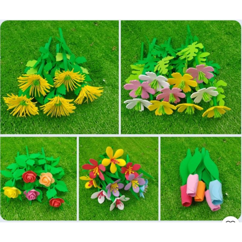 5 CÀNH HOA CÁC LOẠI ( xốp )