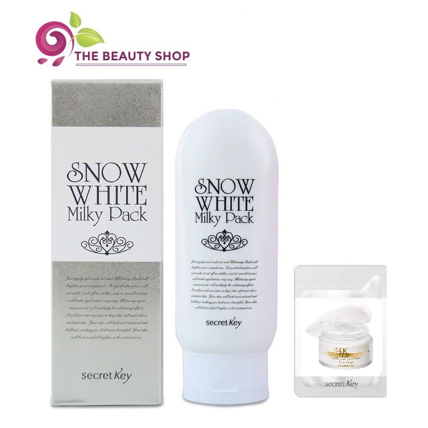 [Tặng sample] Kem dưỡng trắng body SECRET KEY Snow White Milky Pack 200g