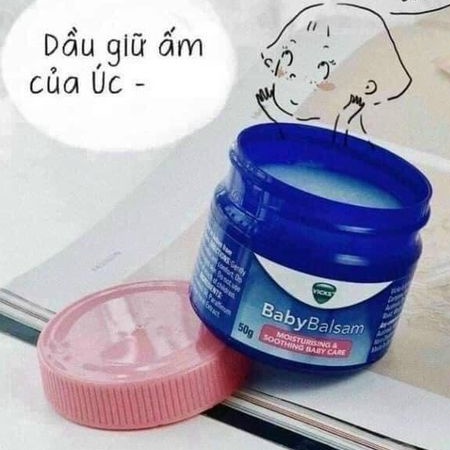 Dầu Ấm Ngực Vicks 50g BaBy Balsam Úc