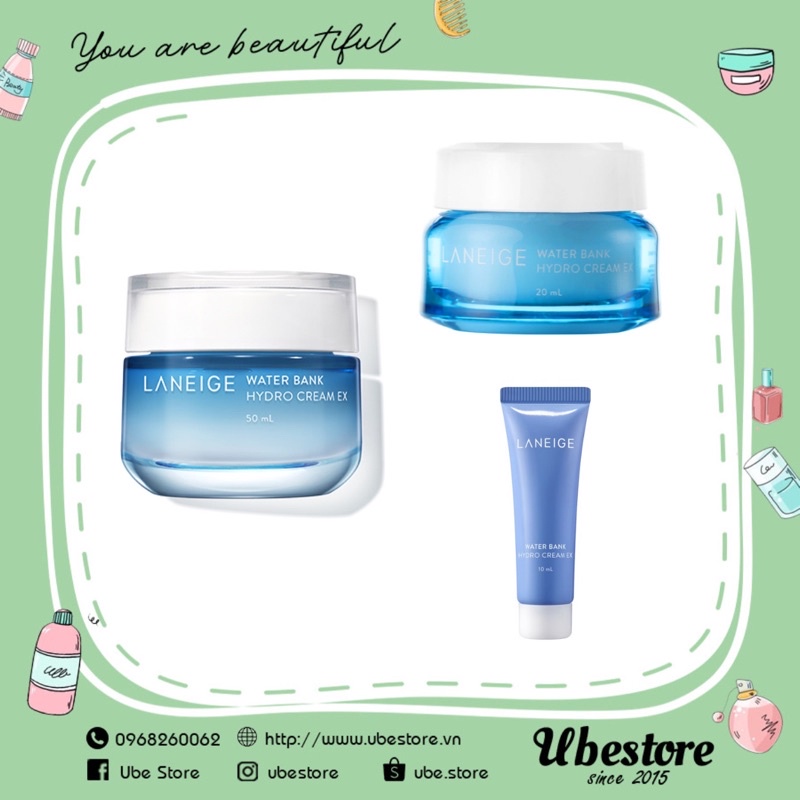 KEM DƯỠNG LANEIGE WATER BANK HYDRO CREAM EX