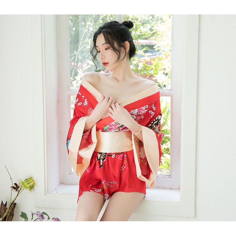 No.18 A046 phong cách nhật bản kimono Bộ đồ ngủ sexy kích thích gợi tình/ Trang phục hóa trang/ Gợi Cảm Cosplay BCS21 | BigBuy360 - bigbuy360.vn