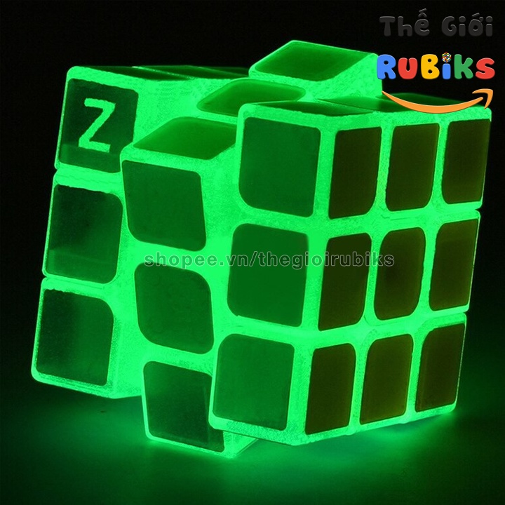 Rubik Dạ Quang 3x3 Zcube - Rubic Phát Sáng Trong Bóng Tối 3x3x3