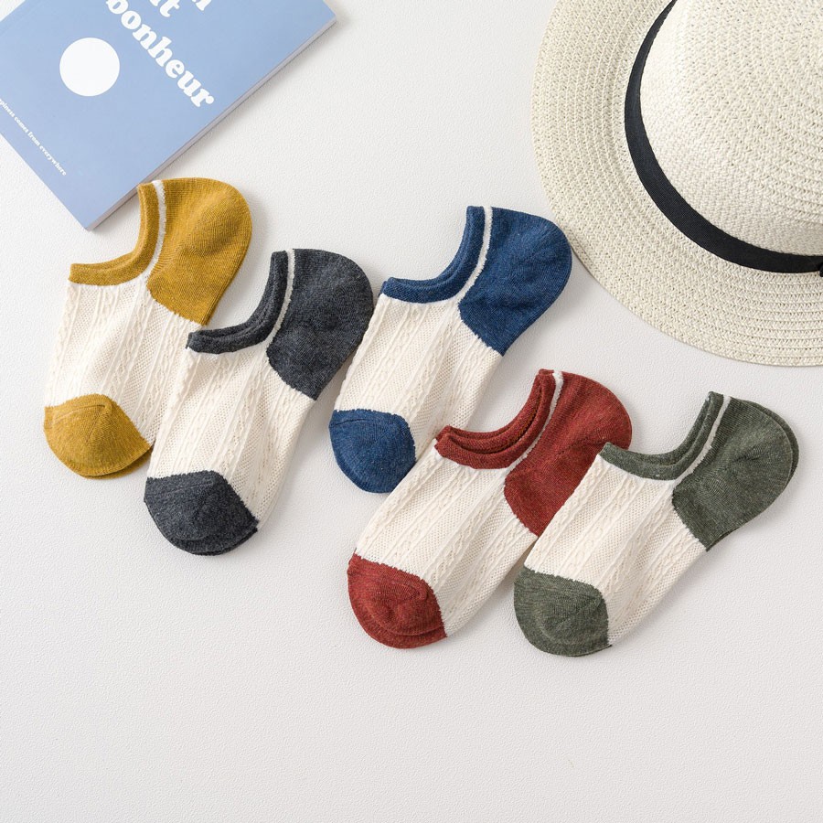 Vớ Nữ Cổ Ngắn Cotton Cao Cấp Họa Tiết, Tất Cổ Ngắn nữ thoáng mát, êm chân, khử mùi hiệu quả - NUCN-CC-02