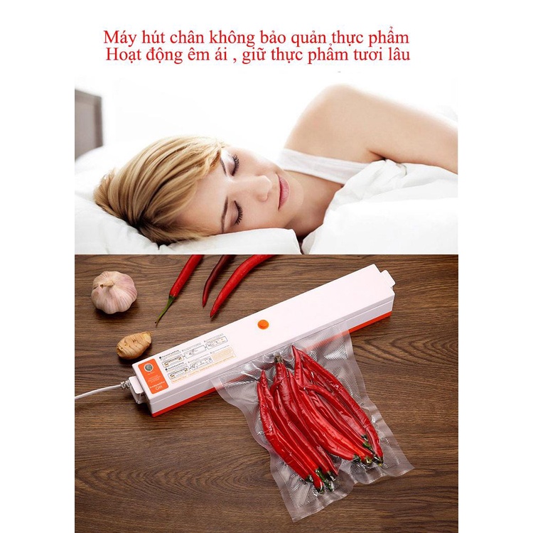 Máy Hút Chân Không Hàn Miện Túi FreshPackpro - Loại Tốt, Tặng 10 Túi, Hàn Miệng Túi, Hút Chân Không - Bảo Hành 1 Năm