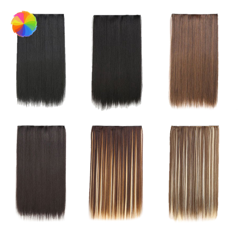 [Hàng mới về] Kẹp tóc giả thẳng dài không đường may cho nữ