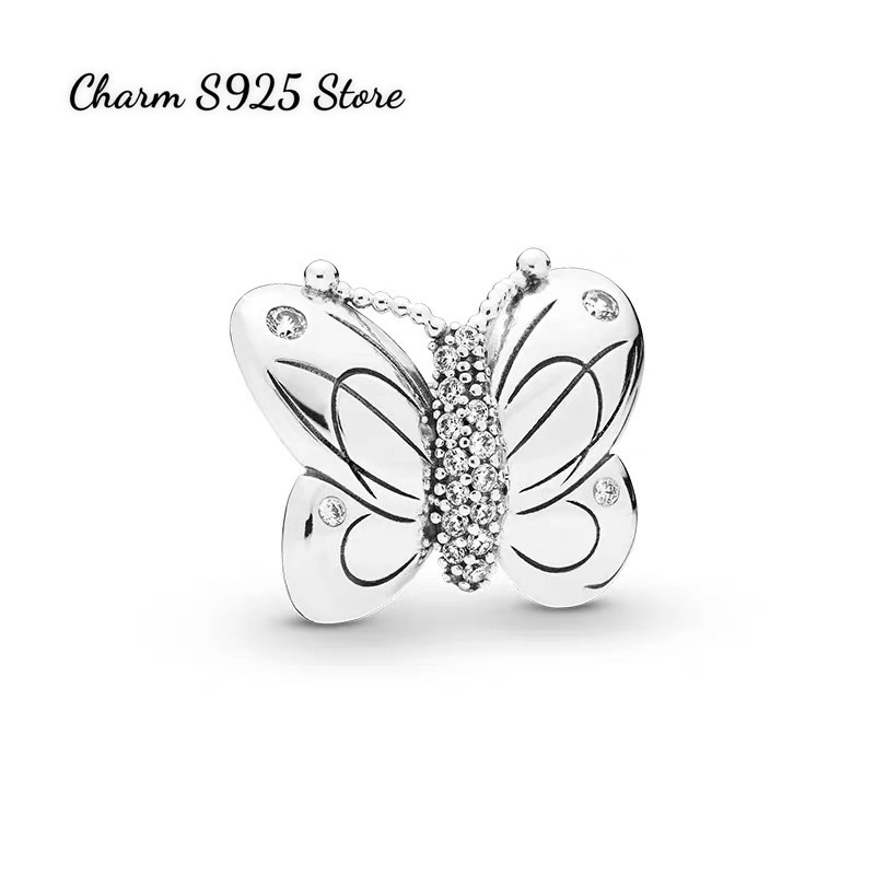 CHARM PAN ALE BUTTERFLY ĐÍNH ĐÁ BẠC S925 HÀNG CAO CẤP