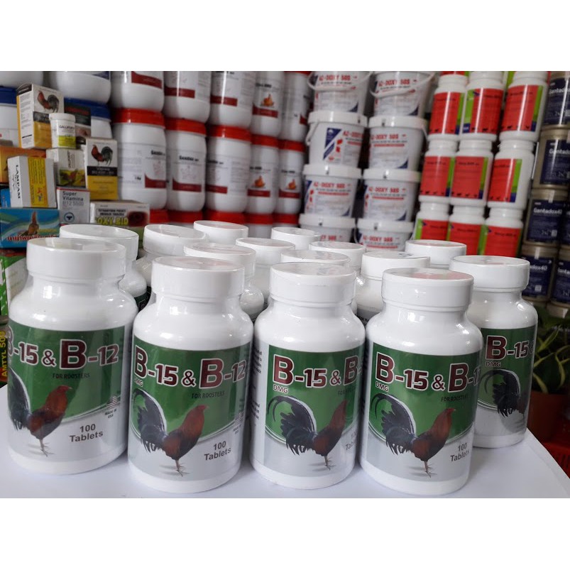 Combo 10 viên B15 B12 và 10 viên gallomin. Nuôi gà đá