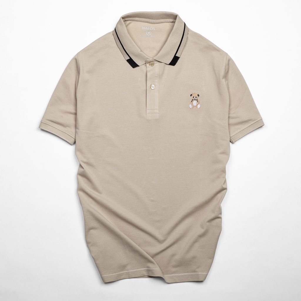 Áo Thun Polo Nam cổ bẻ TD be vải Cá Sấu Cotton cao cấp năng động – HAFOS