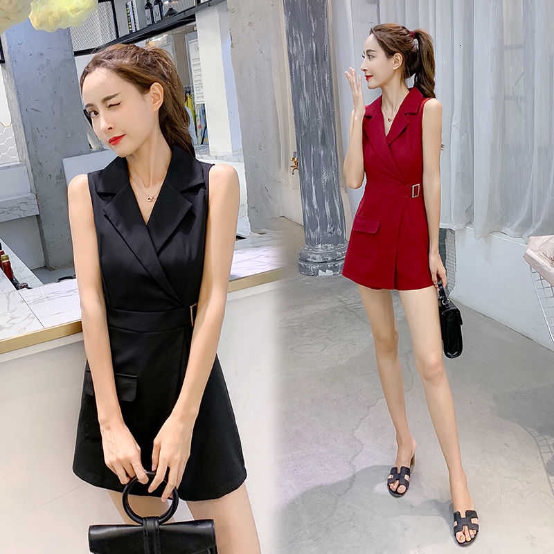 Bộ Jumpsuit Sát Nách Thời Trang Công Sở Thanh Lịch Cho Nữ