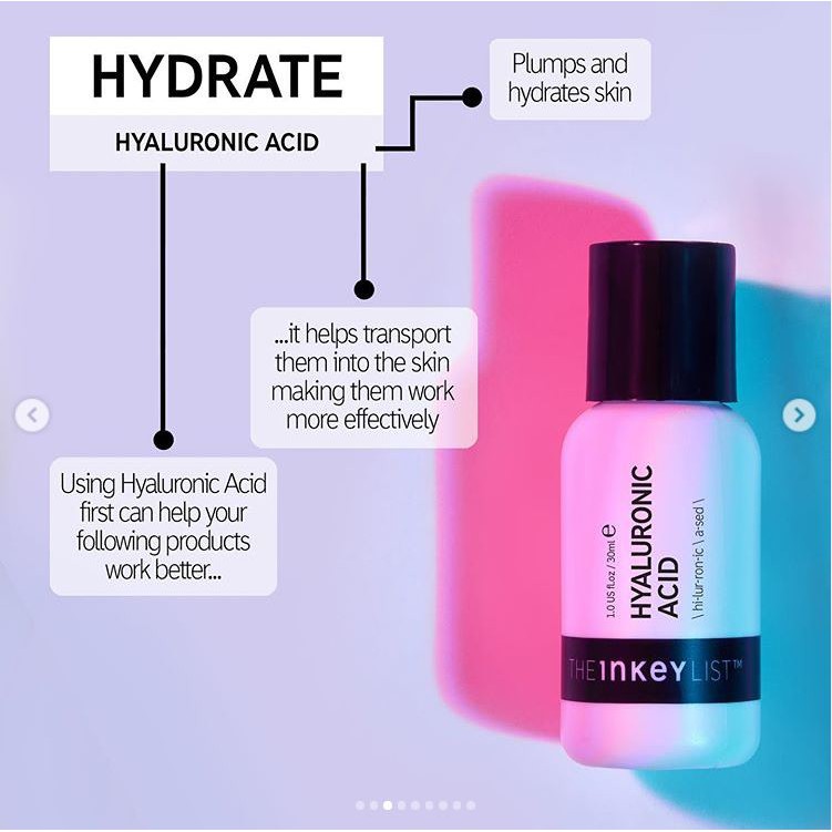 [Sephora US] Serum cấp ẩm Hyaluronic Acid THE INKEY LIST
