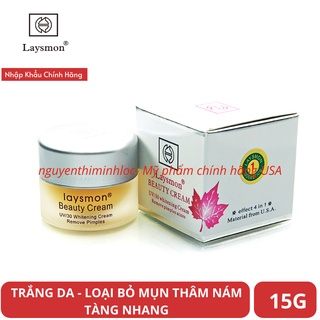 Kem Dưỡng Trắng Da LAYSMON Beauty Cream UV 30 Whitening Cream 15G ( Loại Bỏ Mụn, Trắng Da)