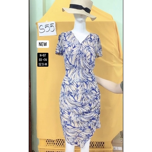 đầm voan vạt xéo mới đẹp size S-m.S55