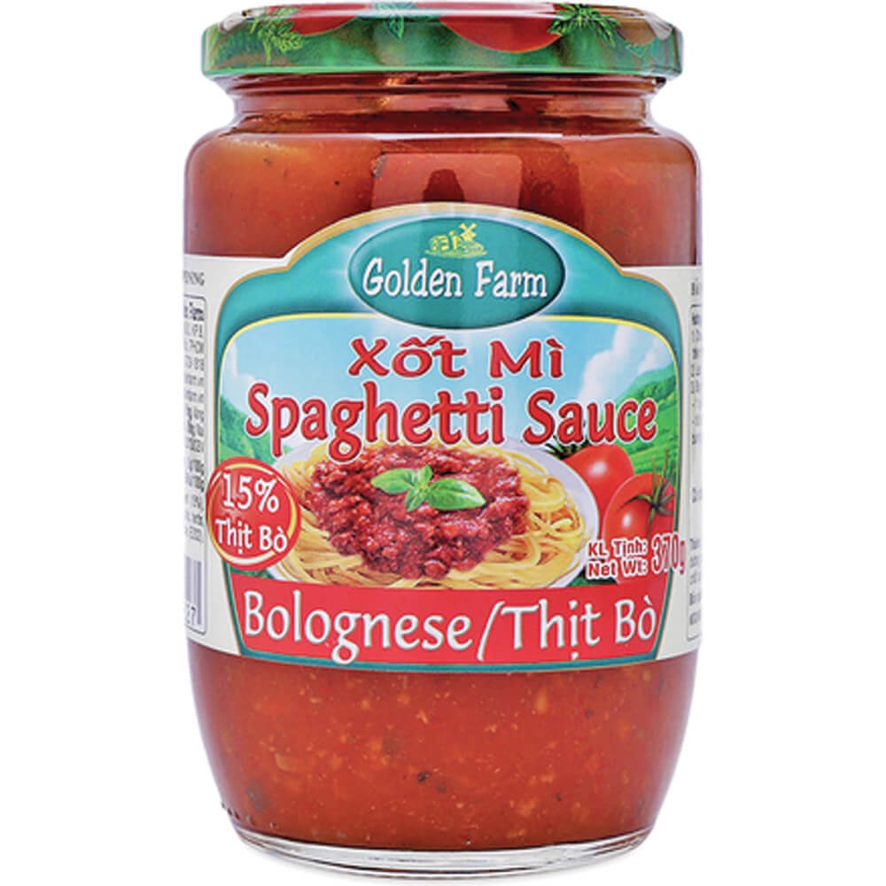 Xốt spaghetti Golden Farm vị thịt bò 370g