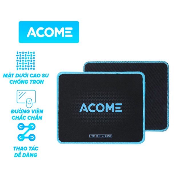 Miếng Lót Chuột ACOME AMP01 Kích Thước 22 x 18 cm Chất liệu Vải + Cao Su | BigBuy360 - bigbuy360.vn