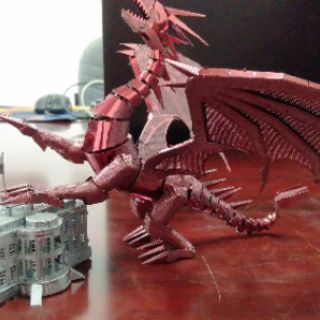 Mô hình lắp ráp PIECECOOL Rồng lửa (Đỏ)