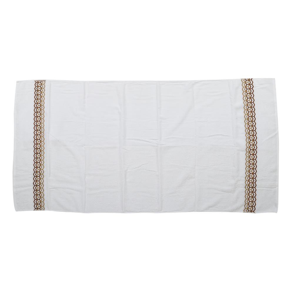 HomeBase HLS Khăn tắm 100% cotton, siêu dày mềm mịn thấm nước nhập khẩu từ Thái Lan chuẩn khách sạn 38x81cm - trắng Chai