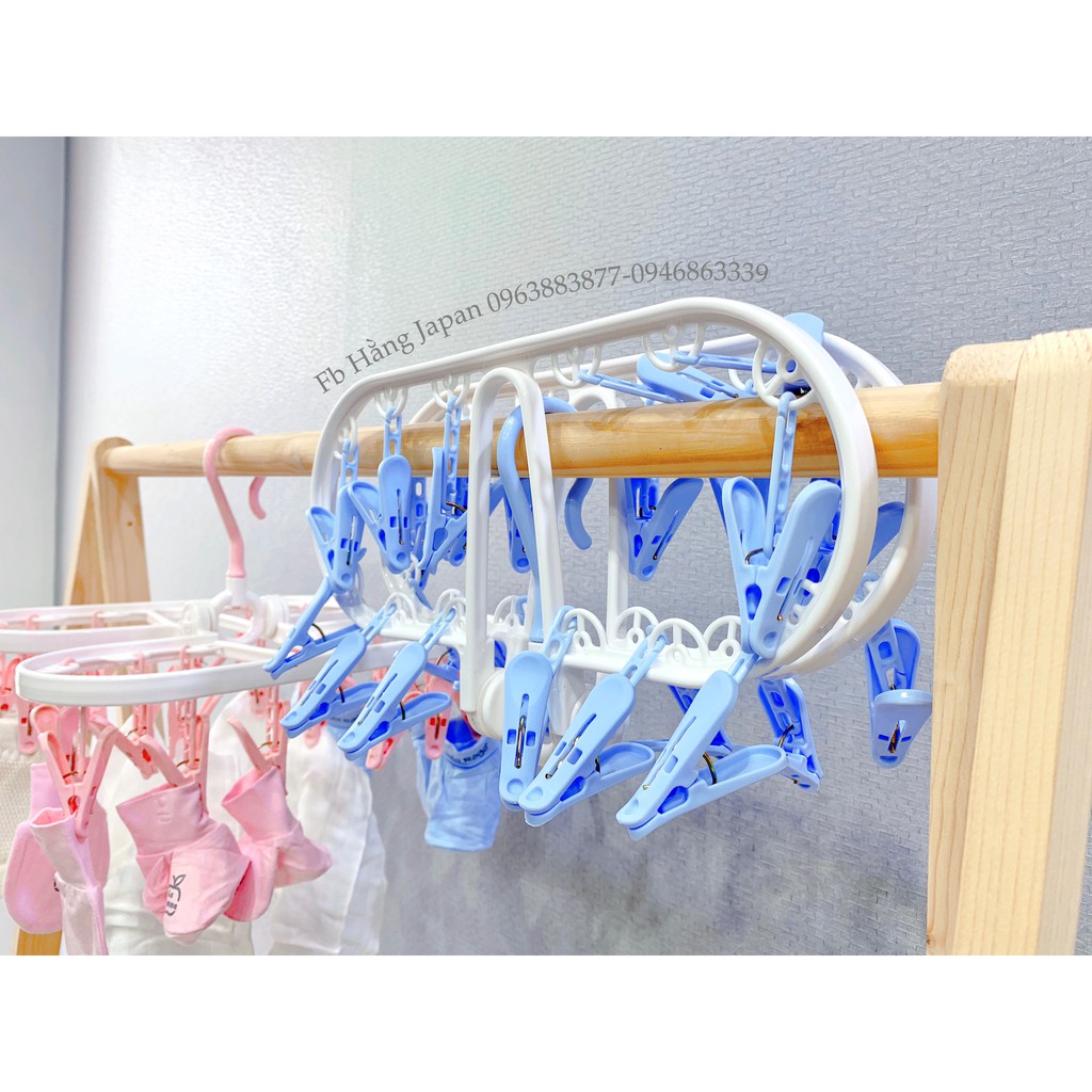 Móc chùm phơi quần áo 22 kẹp/32 kẹp