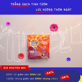 Viên giặt tide pods :