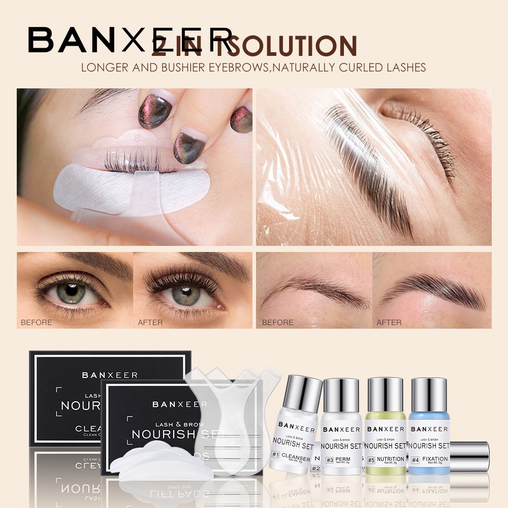Bộ Dụng Cụ Uốn Cong Nâng Lông Mi Lông Mày BANXEER 2 Trong 1 Dạng Bán Vĩnh Viễn 190g | BigBuy360 - bigbuy360.vn