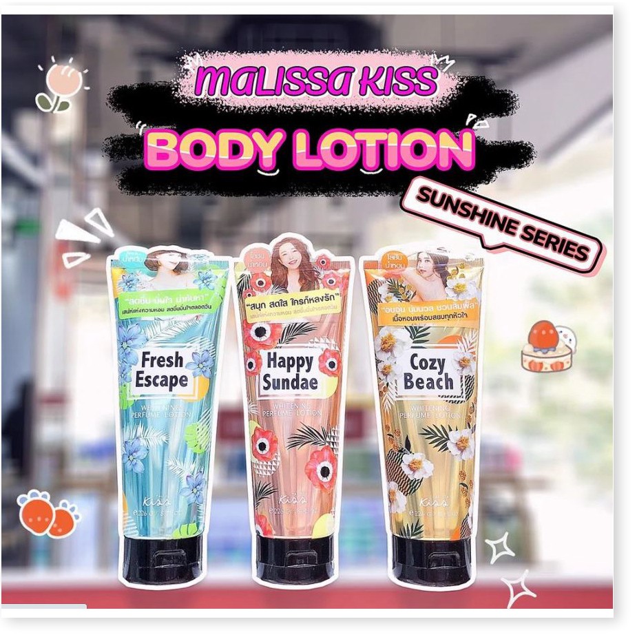 Sữa Dưỡng Trắng Da Toàn Thân Hương Nước Hoa Malissa Kiss Whitening Perfume Body Lotion 226g
