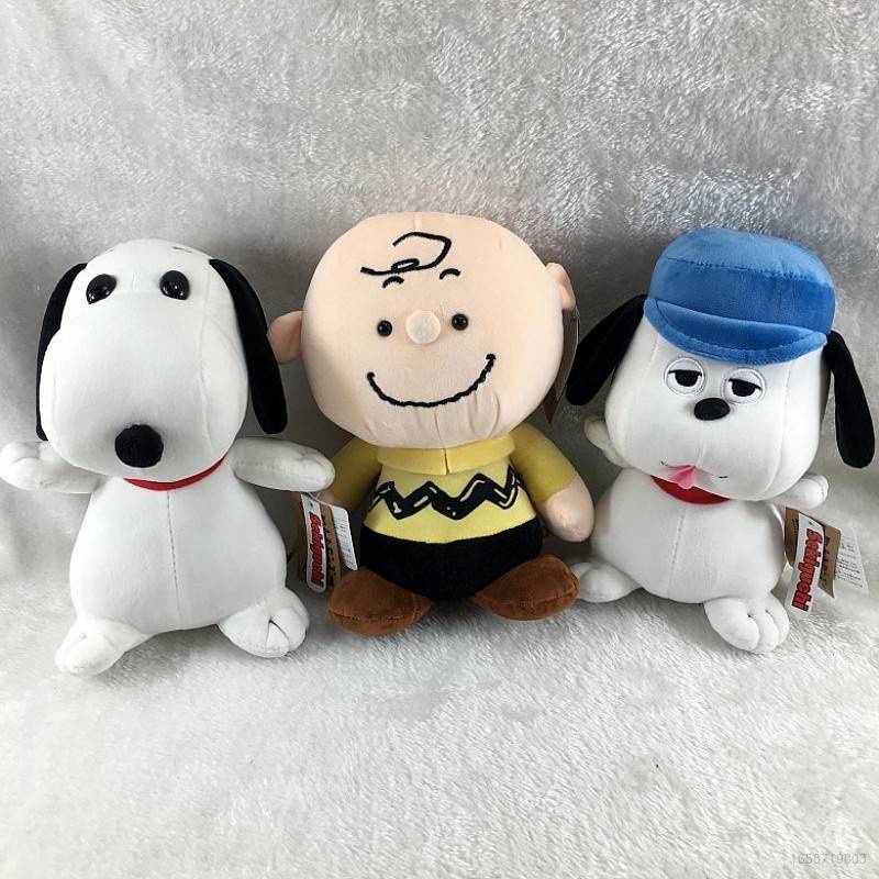 Set 3 Móc Khóa Hình Chú Chó Snoopy Nhồi Bông Đáng Yêu