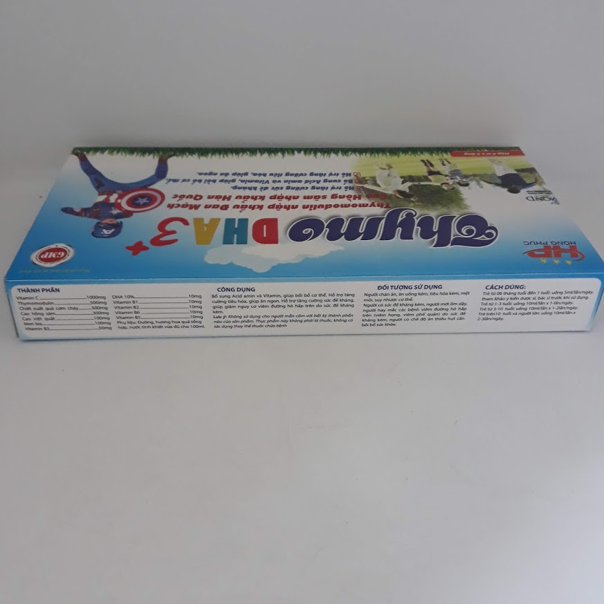 Thymo DHA 3+ hộp 20 ống tăng đề kháng cho bé