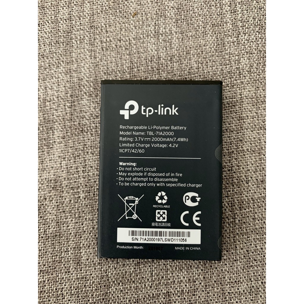 [Mã ELFLASH5 giảm 20K đơn 50K] Pin Thay Thế Cho Bộ Phát WifFi 4G TP-LINK m7350