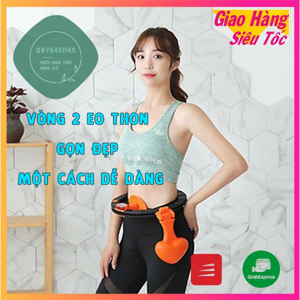 [HOT] Vòng hula thông minh giảm mỡ bụng, eo thon - Thiết bị thể dục - Dụng cụ tập eo Yoga Vòng đeo bụng có thể tháo rời