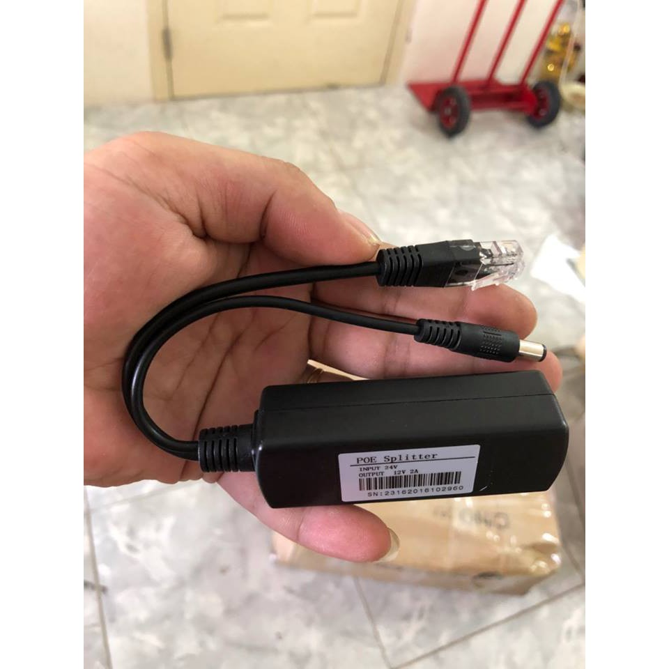 HOT- Tách nguồn POE cho camea IP chuyển từ 48V sang 12V