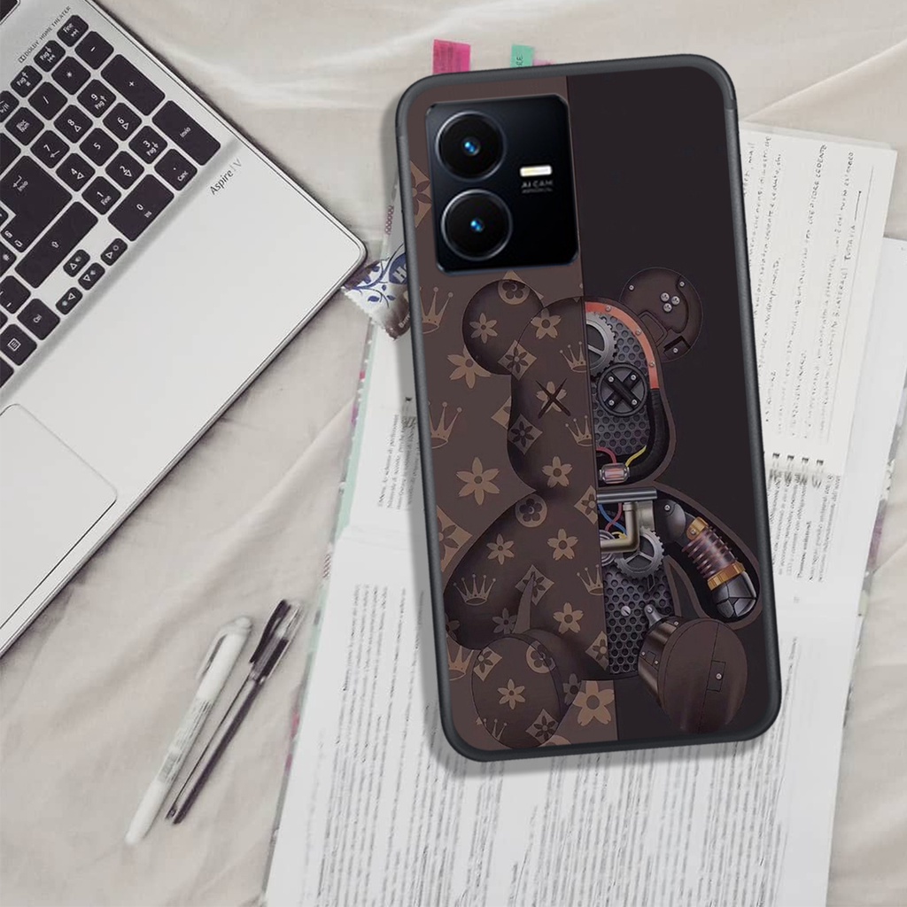 Ốp Lưng VIVO V25 - V25E, In Hình Gấu Bear@@Brick